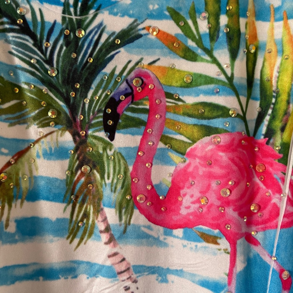 India Boutique Tropical Flamingo Dress - Picture 8 of 8
